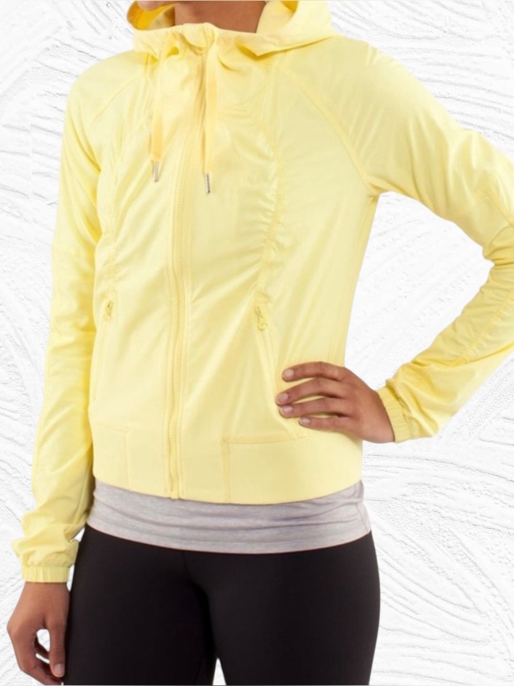 Lululemon Street To Studio Jacket Mellow Lemon Yellow Size 4